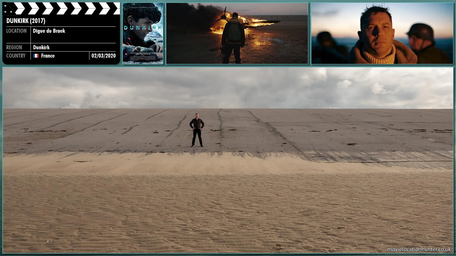 Filming location photo, shot in France, for Dunkirk (2017). Scene description: The street ahead is barricaded and manned by French troops.  They beckon Tommy (Fionn Whitehead) to come to them and he scrambles over their sandbag barricade.  They French soldiers look at him with contempt before bullets fly around them hitting the sandbags.  Tommy takes off again and sprints as fast as he can towards the beach.