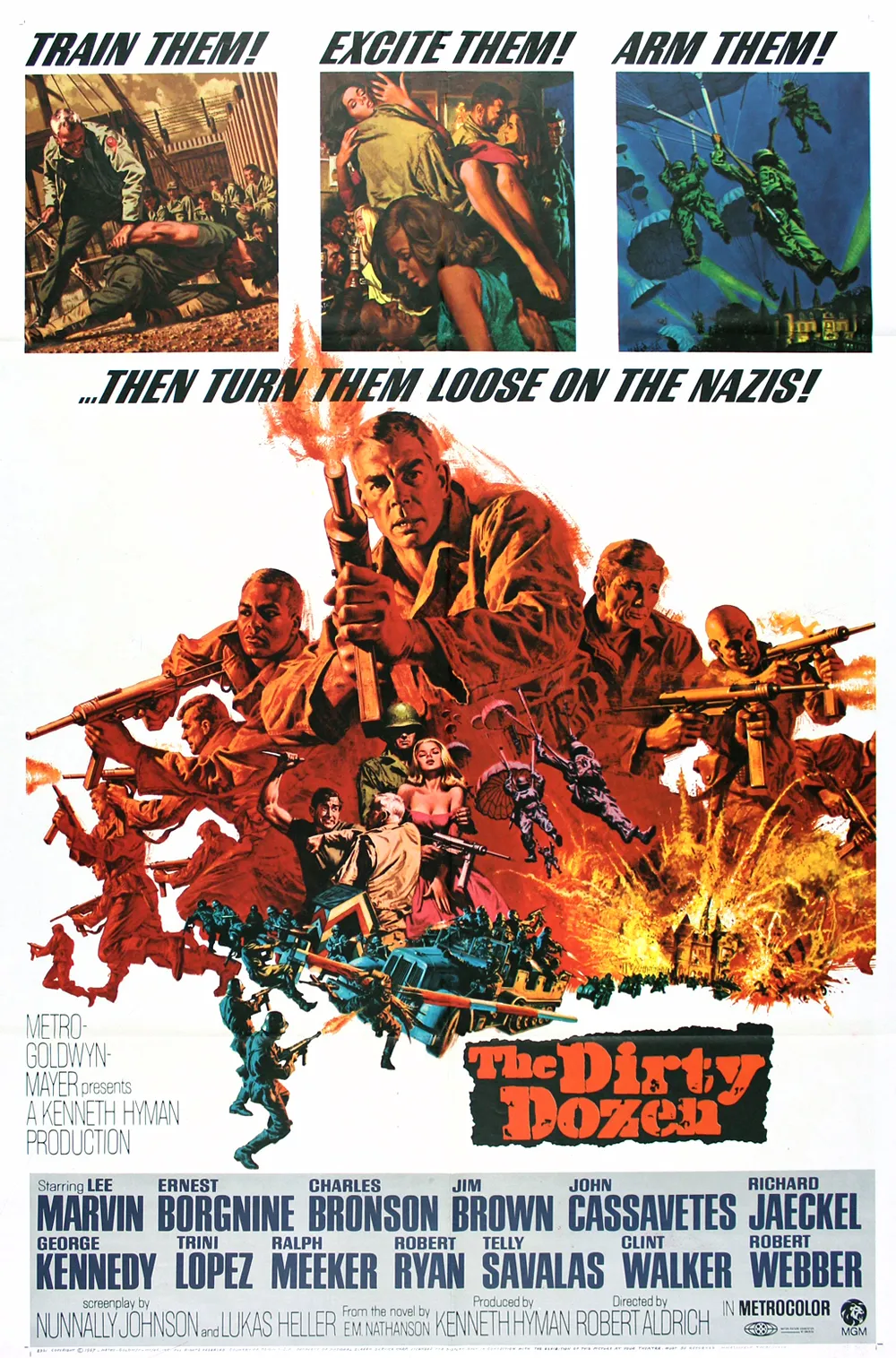 Movie poster for The Dirty Dozen released in 1967