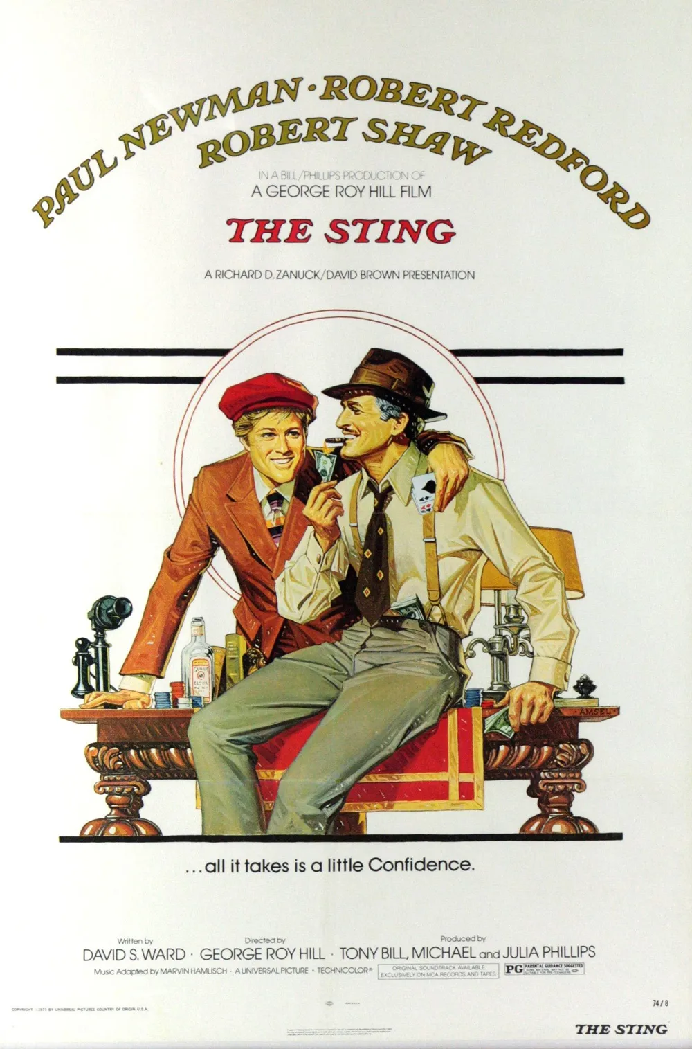 Movie poster for The Sting released in 1973