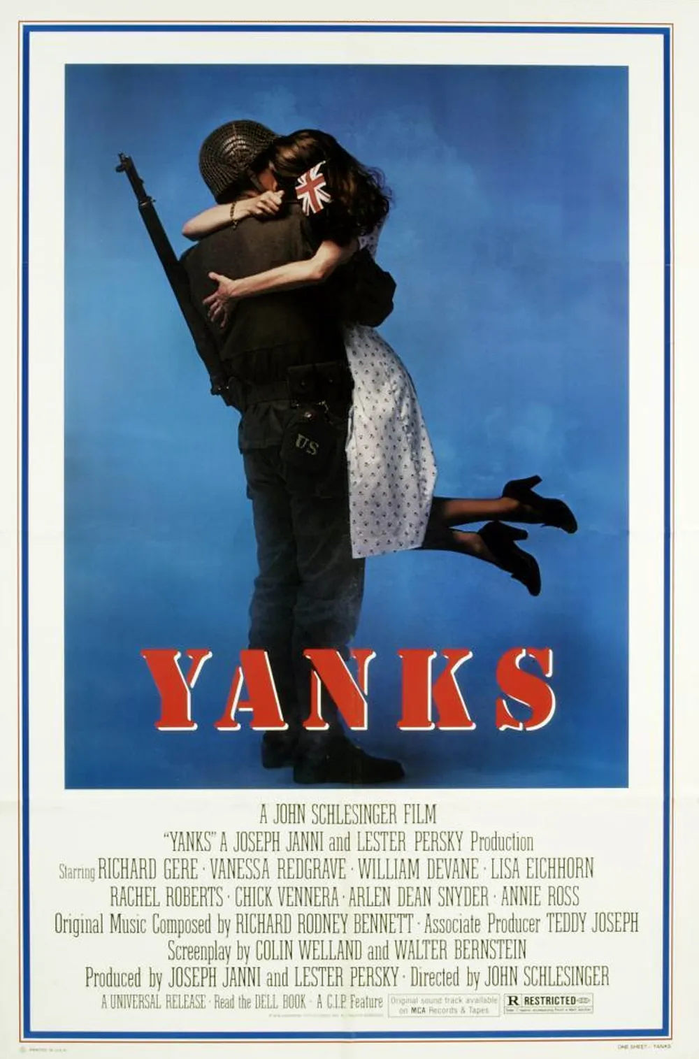 Movie poster for Yanks released in 1979